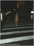 Nude in public and flashing in Paris
